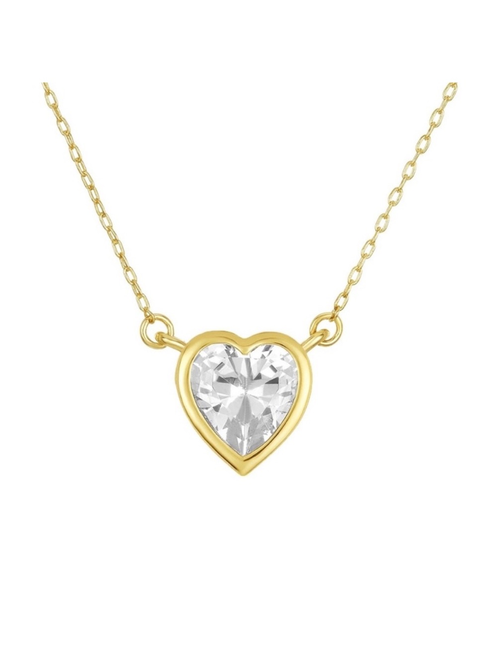 Melinda Maria Gold Heart Pendant Necklace